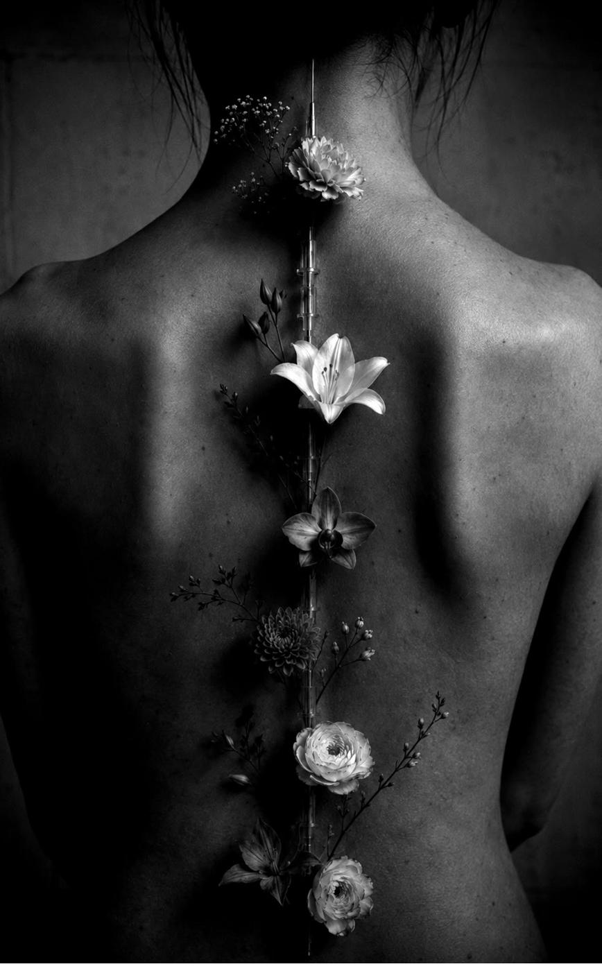 Ikebana Needle — Minimalisme floral et sculptures vivantes par Diane Killer